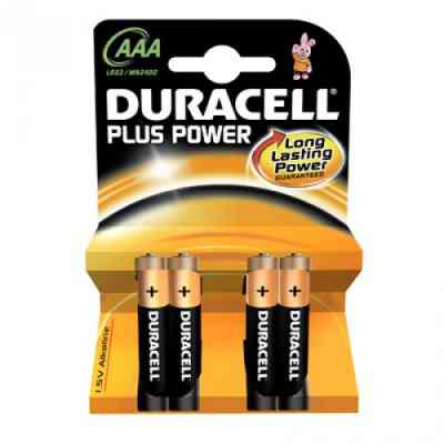 DURACELL pila alcalina Plus Power LR3 AAA PACK 4